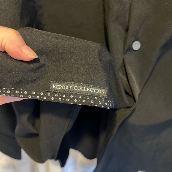 Report Collection Black Button Up Shirt - Picture 8 of 10